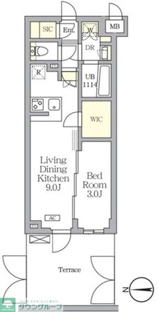 アジールコート都立大学の物件間取画像